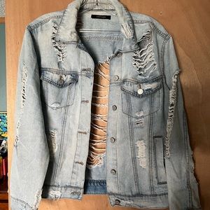 Distressed den jacket